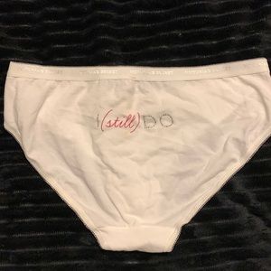 Victoria’s Secret Hiphugger Panty - anniversary message “I Still Do”